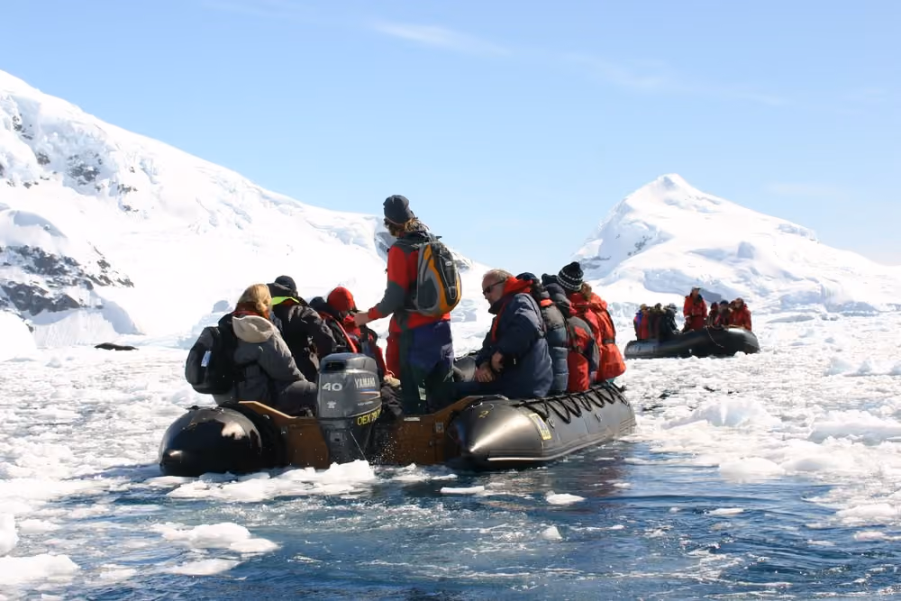 Oceanwide Expeditions Excursions Zodiac cruising in the Antarctic_Mellany van der Hulst.jpeg