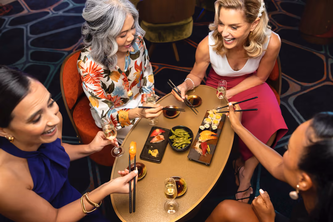Seabourn Venture Sushi At The Club Lifestyle ©Scott Martin