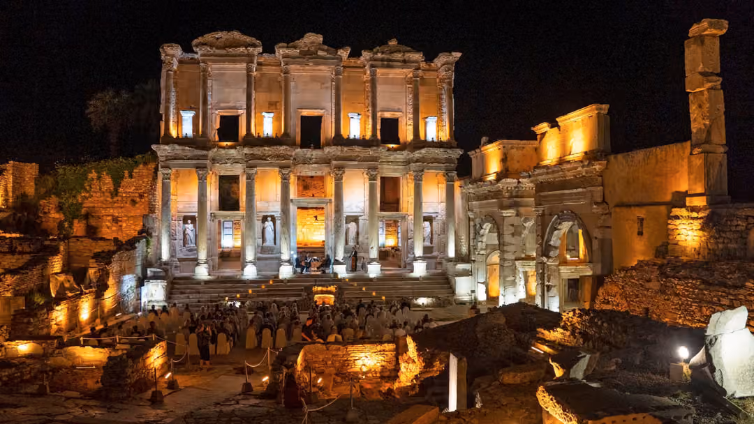 Scenic Ocean Cruises Enrich Opera Concert Library Of Celsus Ephesus Turkey
