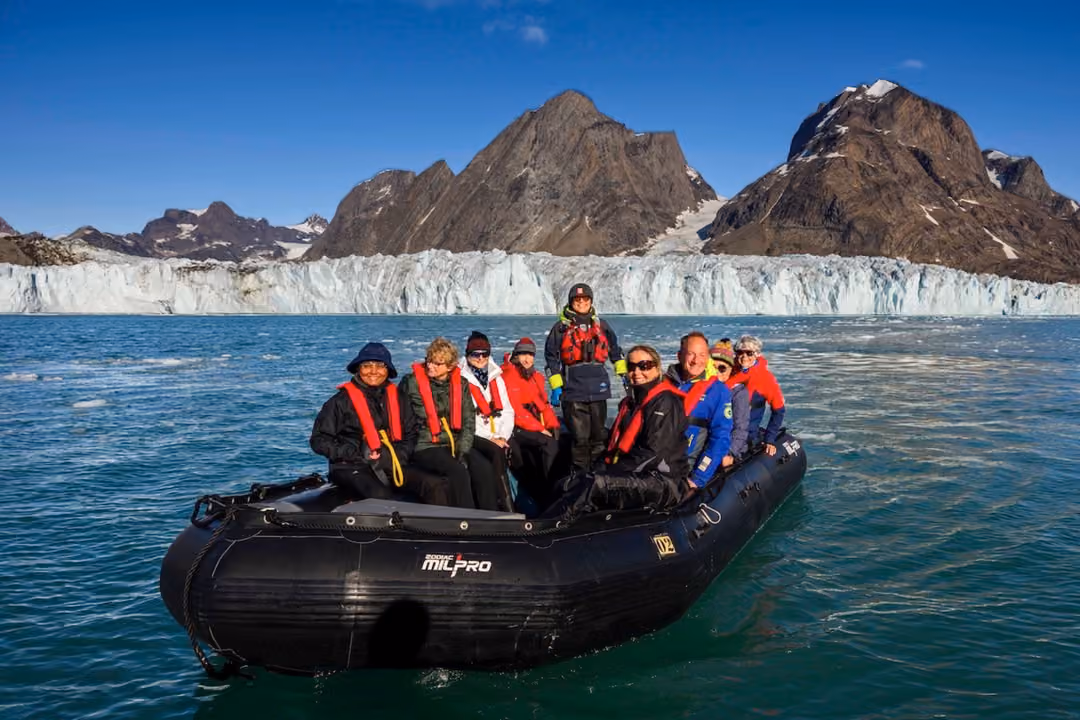 Polar Latitudes Expeditions Thryms Glacier Zodiak